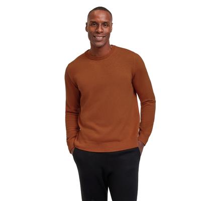 Strickpullover FALKE "Pure Lambswool", Herren, Gr. S, tawny (5124), Pullover Strickpullover