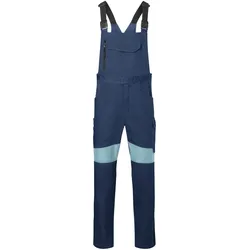 KÜBLER REFORCE Latzhose - Langgröße dunkelblau/eisblau 54L - 3260 3342-4844-54L - dunkelblau/eisblau