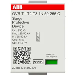ABB OVRT1-T2-T31N50-255C Kombiableiter Ersatzmodul für OVR T1-T2-T3 1N 50-255 P TS 2CTB813512R2300 OVRT1T2T31N50255C
