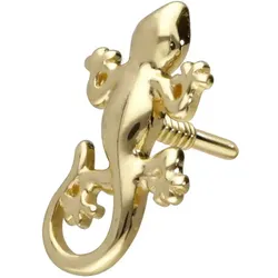 14 Karat Gold Schraubaufsatz mit Außengewinde GECKO