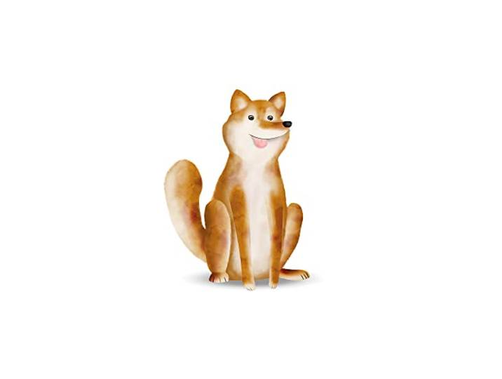 Komar Image murale représentant un chien mignon - 50 x 70 cm Sans cadre - Pure Boutique