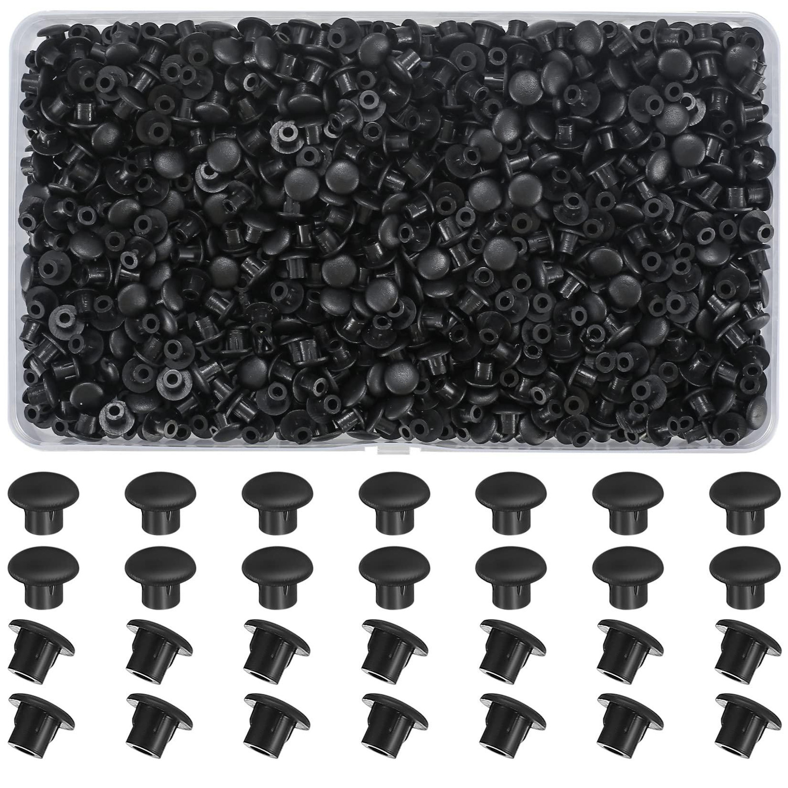 Selius 800 stuks afdekkappen voor boorgaten, 5 mm diameter