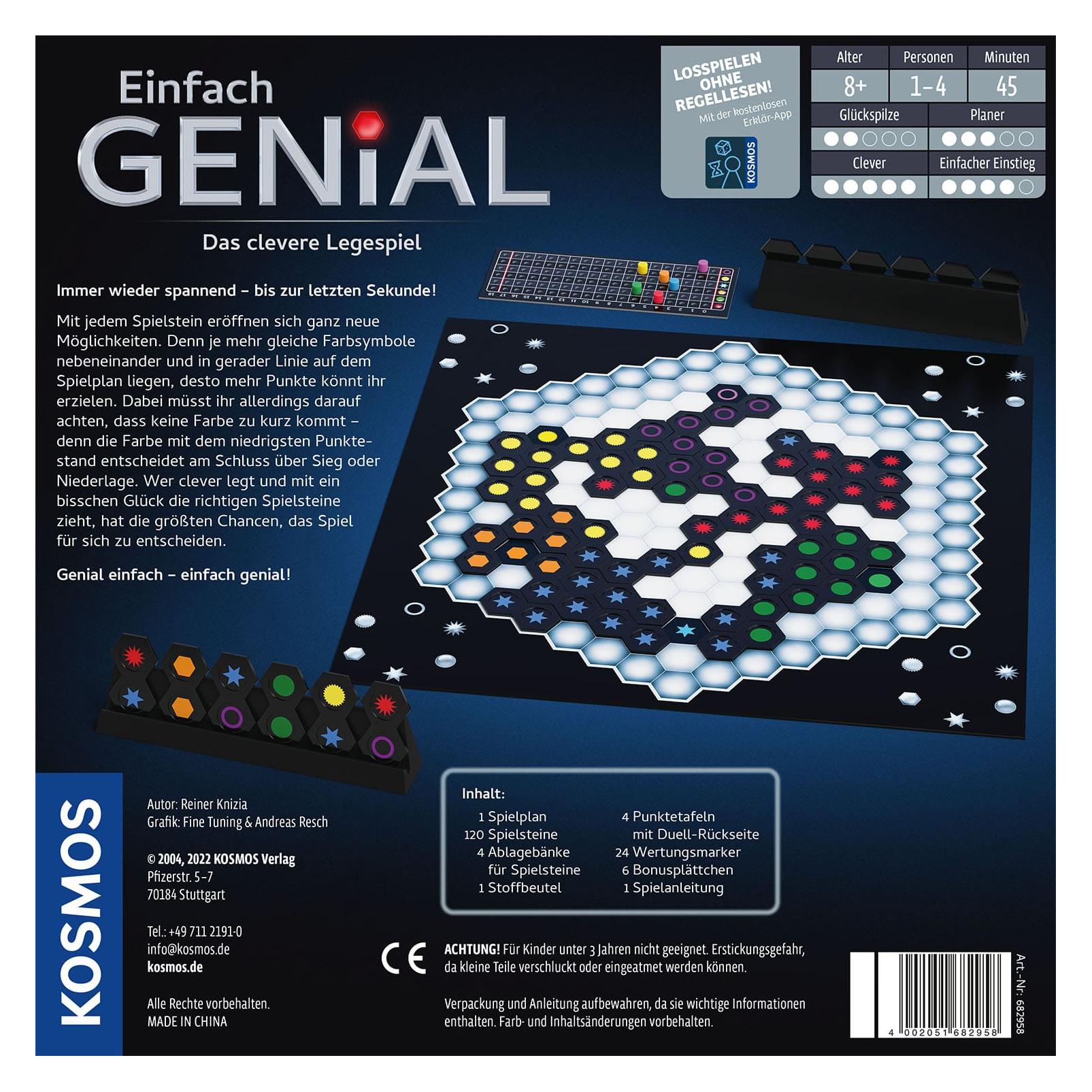 Kosmos Einfach Genial (Deutsch, 1 - 4 Spieler) (682958)