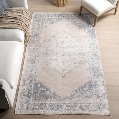 Nuloom Sol SpinClean Medallion Machine Washable Area Rug
