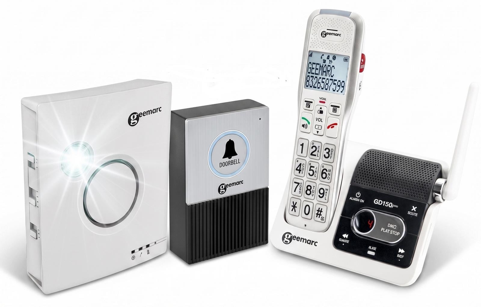 Geemarc AmpliDECT 595 ULE draadloze deurbel met versterkt geluid (50 dB) en intercomfunctie - Duitse versie