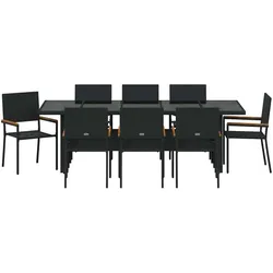vidaXL, Gartentisch + Balkontisch, Vatonin (Glastisch) (240 x 90 x 75 cm)