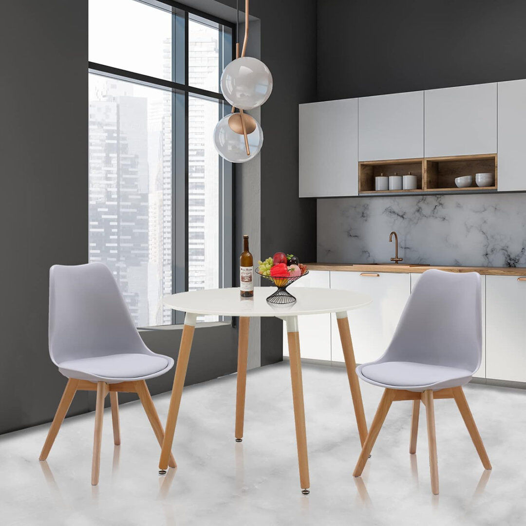 George Oliver Dining Table And Chairs Set 2 Grey 2