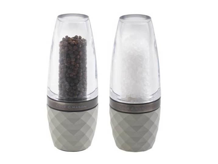 COLE & MASON City Concrete Pfeffermühle/Salzmühle 165mm grau-silber