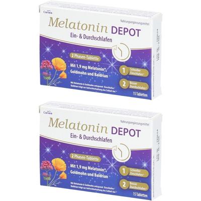 Melatonin Depot Ein- & Durchschlaf-Tabletten 2x 2x15 St Tabletten
