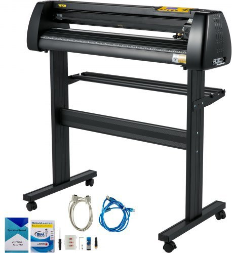 VEVOR Vinylsnijplotter 28 inch (720 mm) met SignMaster-software, zwart