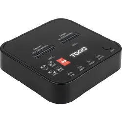 Tooq Technology TQDS-201B (M.2), Festplattengehäuse, Schwarz