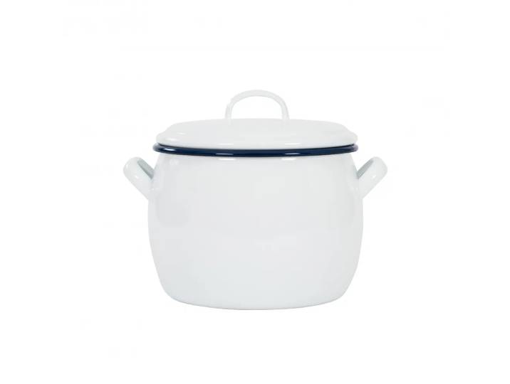 Kockums Jernverk Fait-tout avec couvercle Kockums 4 l Kockums White (Blanc)