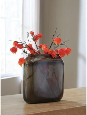 Signature Design by Ashley Sumner Gray/Gold Finish Vase
