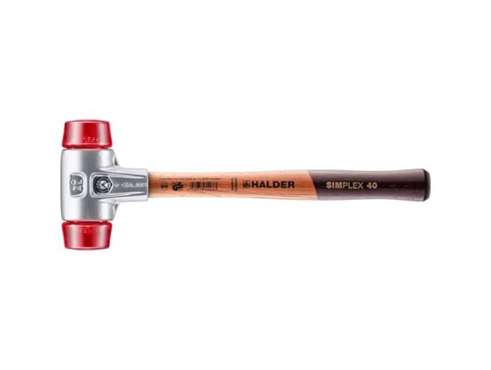Maillet SIMPLEX\, Plastique; avec boîtier en aluminium et manche en bois D=40 mm 3106.040
