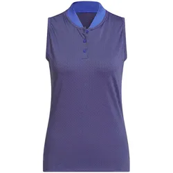 adidas Texture Sleeveless Poloshirt Damen KR8598 - dual indigo M