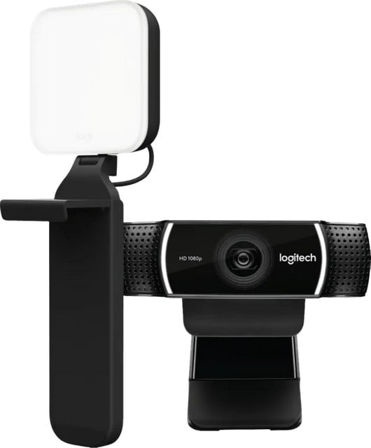 Logitech Litra Glow Streaming LED Lamp en C922 Pro Stream Webcam Set