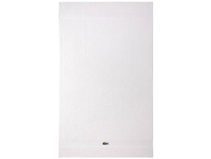 Badetuch LACOSTE LCASUAL , blanc, B:90cm L:150cm, Frottier, Obermaterial: 100% Baumwolle, Handtücher, Badetuch, mit Label-Applikationen