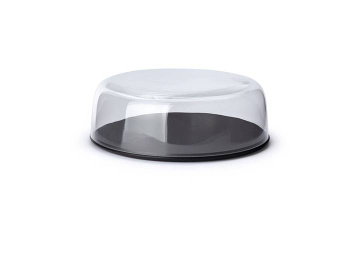 Käseglocke Continenta schwarz Duracore B 27 cm - Farbe: schwarz/transparent - Material: Duracore/Glas