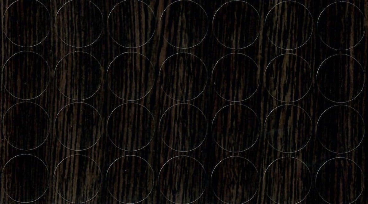 28 stuks Meubel Schroefdoppen Zelfklevende Stickers voor Meubels Afwerken - Wenge Eiken - 20 mm