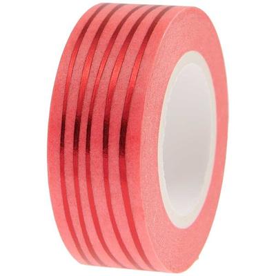 Tape Lines, Neon Pink / Red,, 1,5 cm x 10 m