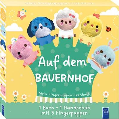 Mein Fingerpuppen-Lernbuch - Auf dem Bauernhof, Gebundene Ausgabe von , YoYo Books, 978-94-6454-944-7