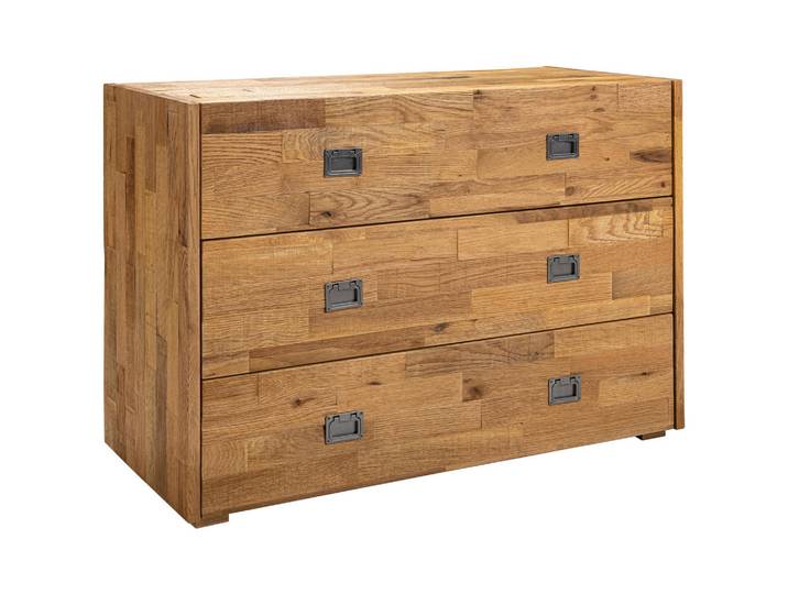 Hasena Kommode, Eiche, Holz, Akazie, massiv, 3 Schublade(n) Schubladen, 105x71x46 cm, Typenauswahl, Beimöbel erhältlich, stehend, in verschiedenen Holzarten erhältlich, Holzmöbel, Kleinmöbel Holz, Holzkommoden