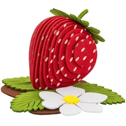 Filz-Bausatz "Erdbeere", rot