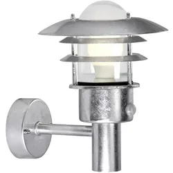 Nordlux, Gartenbeleuchtung, Lonstrup 22, Wandleuchte Sen, Verzinkt (E27, IP44)