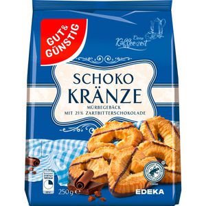 Gut&Günstig Kekse Schoko-Kränze, 250 g