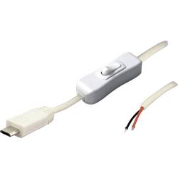 BKL Electronic MUSB 10080117 - Micro-USB Kabel Stecker mit Schalter weiß Stecker, gerade 2 polig belegt 10080117 BKL Electronic Inhalt: 1 St.
