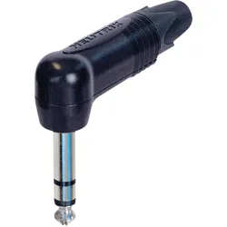 NEUTRIK Jack Plug 6.3 mm Stereo - 90° Schwarzes Gehäuse
