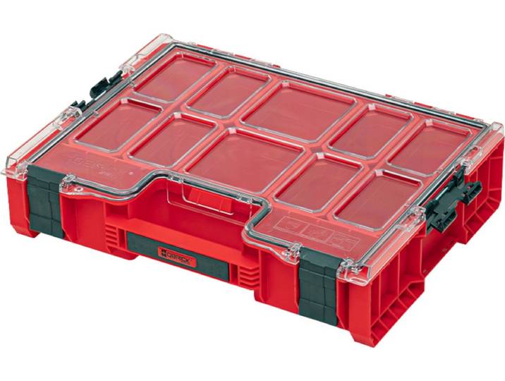 Qbrick PRO Serie - Gereedschapsorganizer - Czerwony (RED Ultra HD) - Polycarbonaat Deksel - Ultra-resistent