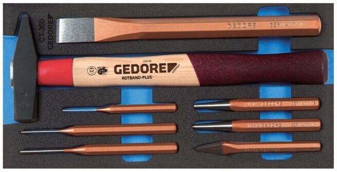 Module à outils 1500 CT1-350 157,5x310mm 8pces outils de frappe GEDORE (2309041)