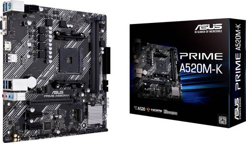 ASUS PRIME A520M-K AMD Socket AM4 Gaming Gaming-Komponenten Gaming-Mainboards