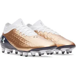 UNDER ARMOUR Magnetico Pro 6 FG Fußballschuhe 101 - white/metallic copper ore/white 44