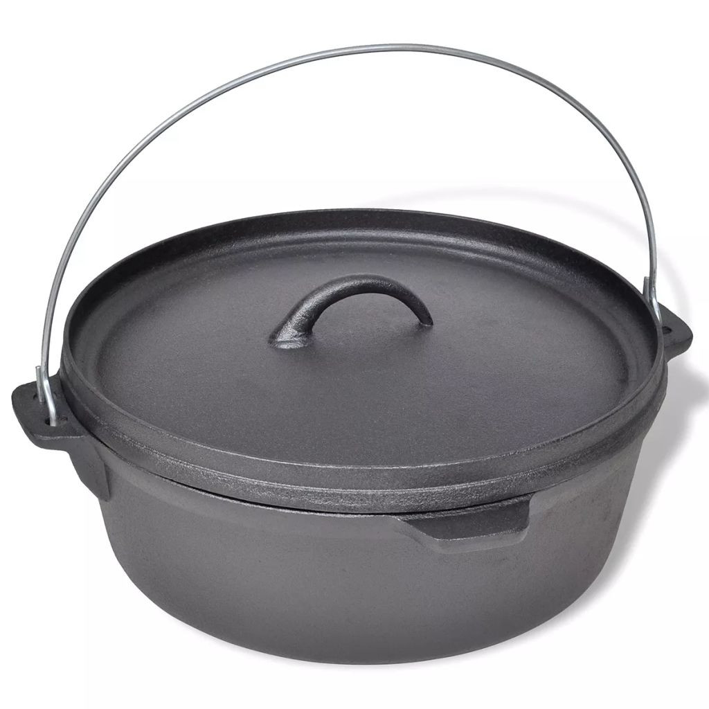 DKD HOME DECOR Hollandsche oven van 5,6 liter met accessoires