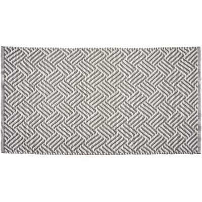 Fußmatte PAD "EDGE, Schmutzfangmatte", braun (sand, weiß), B:72cm H:13mm L:130cm, Kunstfaser, Teppiche, Fußmatte, modernes Design, In- und Outdoor geeignet, auch als Läufer erhältlich