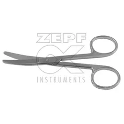 chir. Schere, gebogen, stumpf/stumpf, 14 cm
