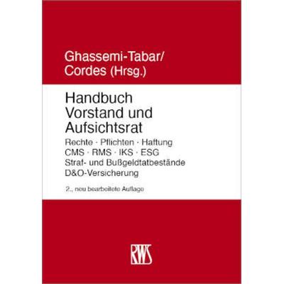 Handbuch Vorstand und Aufsichtsrat, Taschenbuch von , RWS Vlg Kommunikationsforum, 978-3-8145-9046-2