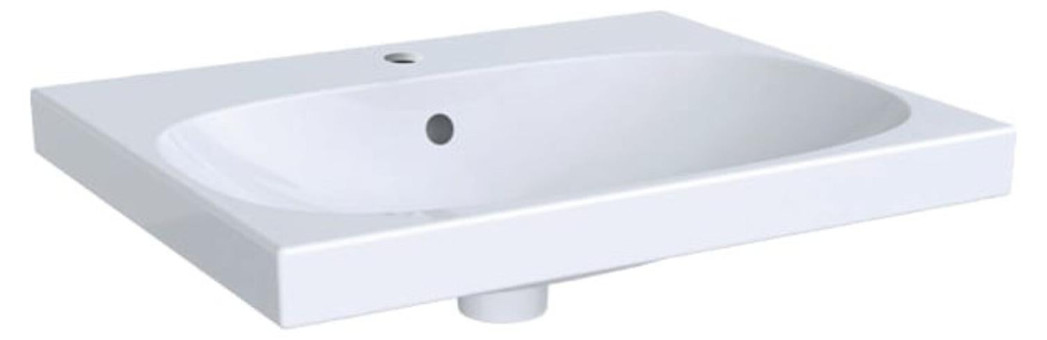 Geberit Acanto inbouwwastafel, 60 x 48 cm