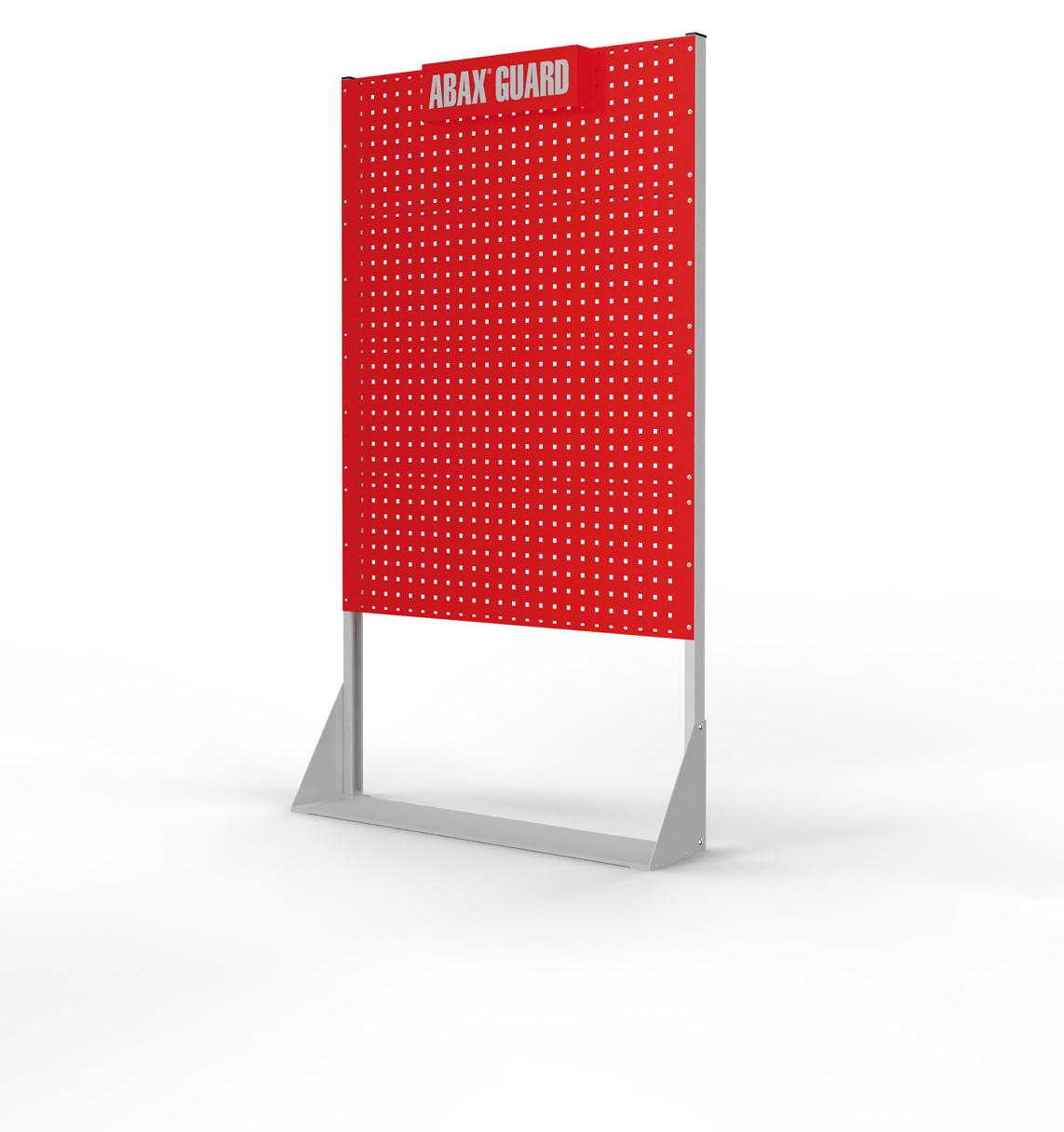 Kappes ABAX GUARD Point stationär Lockout-Tagout Station einseitig 4 Lochplatten Verkehrsrot