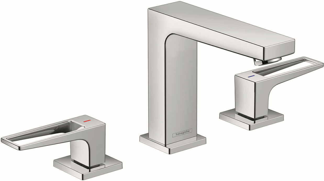 Metropol 110 mélangeur de lavabo 74514000 chrome, mélangeur de lavabo 3 trous hansgrohe poignée en Metropol