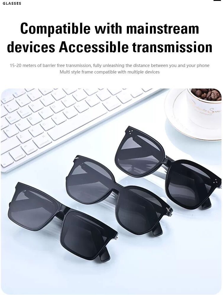 INF Kabellose Bluetooth-Sonnenbrille - Musik, Anrufe und mehr