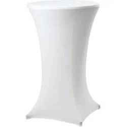 Baumarktplus Stehtischhusse Tischdecke Husse Partytisch Bistrotisch Decke 60cm Weiß