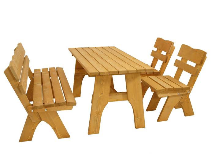 TPFGarden 4-teilige Garnitur DRIEBURG 150cm aus Kiefer massiv