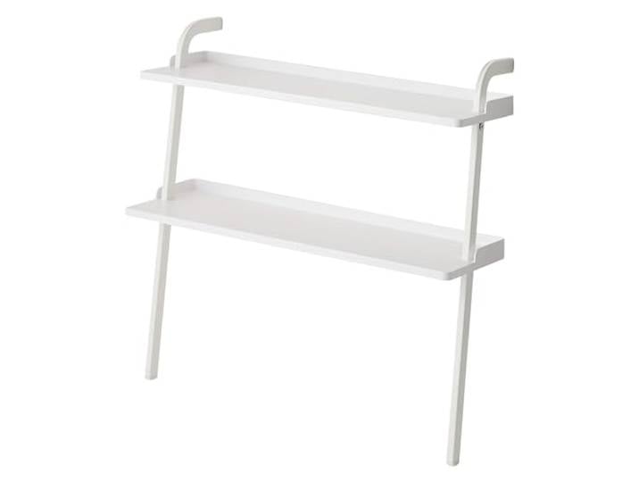 YAMAZAKI 5045 FRAME Kids Leaning Shoe Rack\, white\, Steel/ABS Resin/Silicone\, 50 x 22 x 48 cm