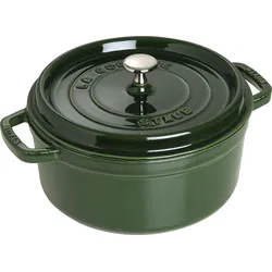 La Cocotte Topf 5,2 l grün aus Gusseisen gefertigt