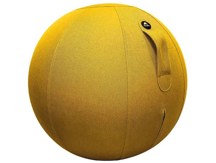 Alba ErgoBall - Siège ballon ergonomique - Tissu Jaune