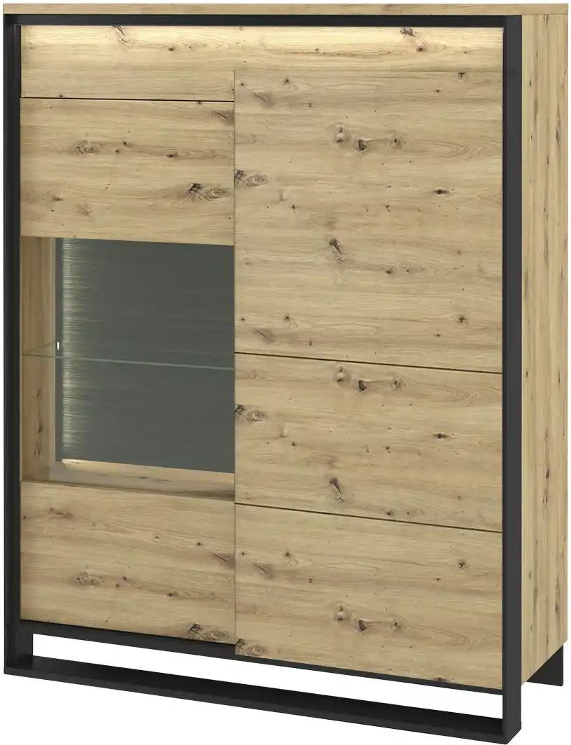 Höffner Highboard  Quorn ¦ holzfarben ¦ Maße (cm): B: 110 H: 140 T: 41.0