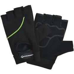 Schildkröt Fitness - Fitness-Handschuhe Classic, verschiedene Größen wählbar (S-M / L-XL), Schwarz-Grün